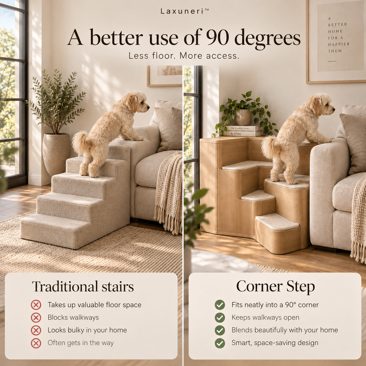 Laxuneri™  Corner Step